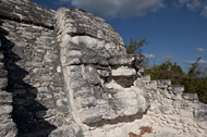 Temple IX in Becan's Central Plaza - becan mayan ruins,becan mayan temple,mayan temple pictures,mayan ruins photos